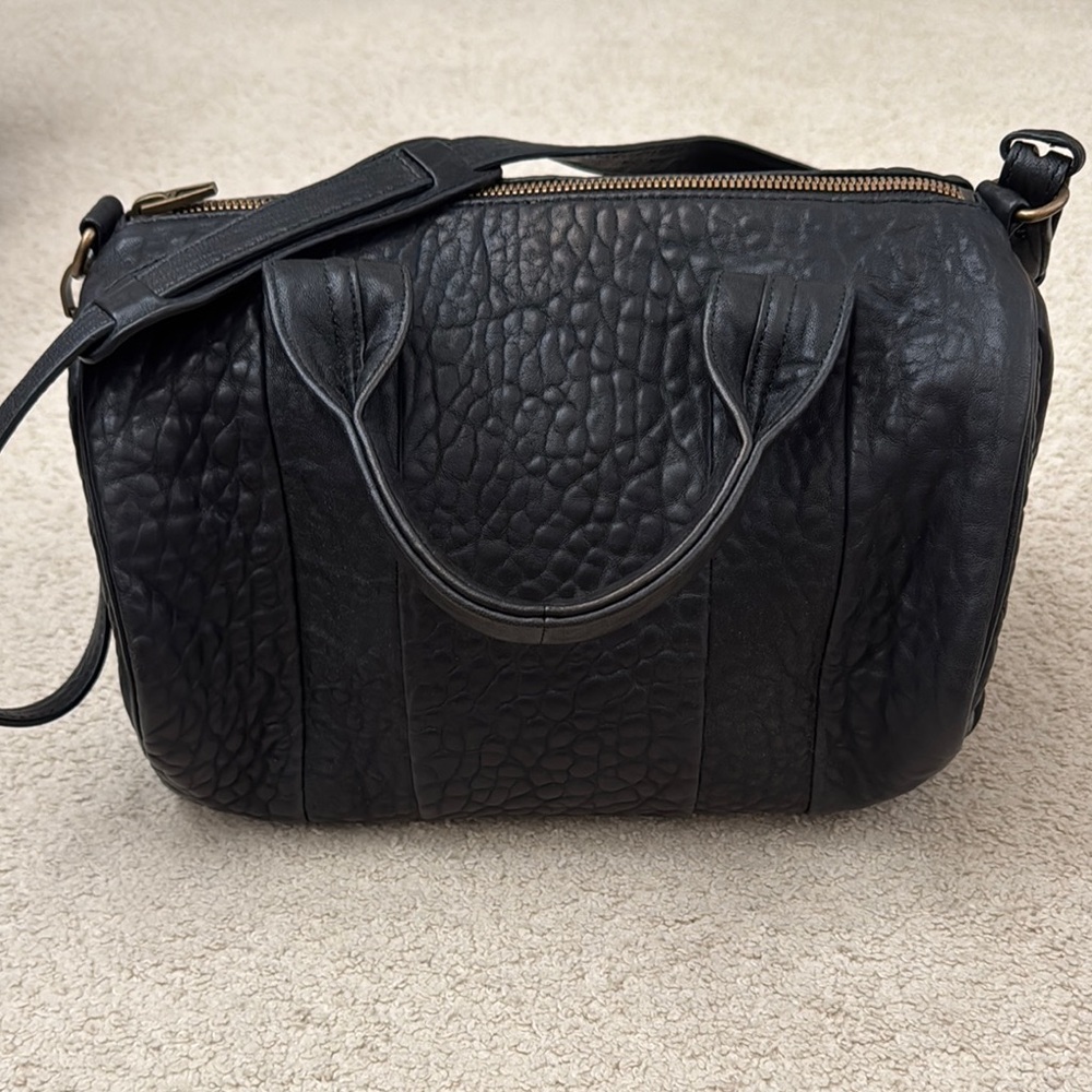Alexander Wang Pebbled Lambskin Rocco bag black